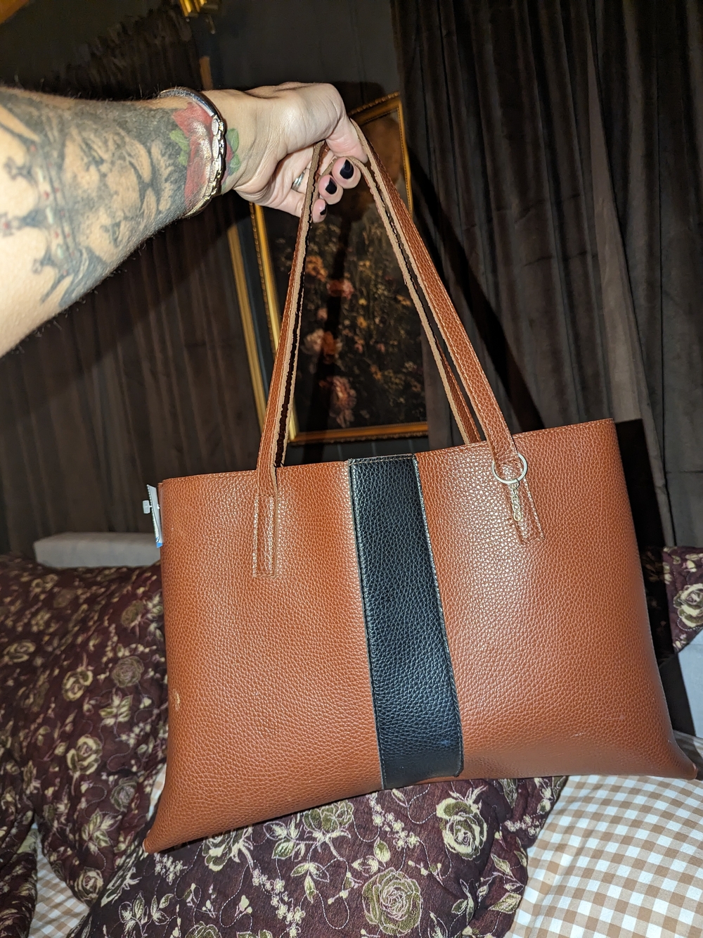Vince Camuto Luck Tote Pebbled Vegan Leather